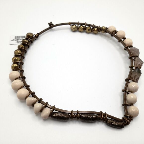 Chico's Collar Necklace, Semi-Precious Stones, 16", NWT, Made in India - Picture 10 of 13